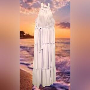 Chic Lavender Halter Gown